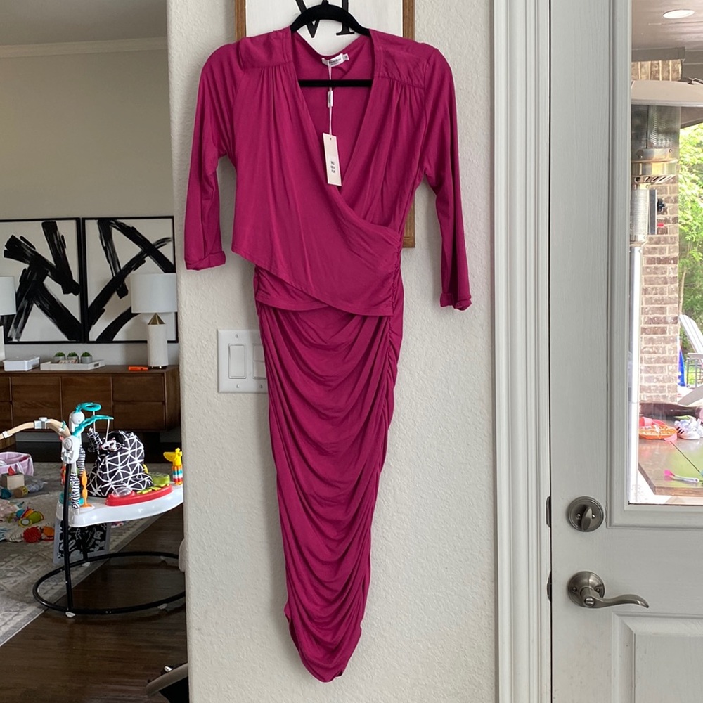Bambu Maternity Ruched Dress